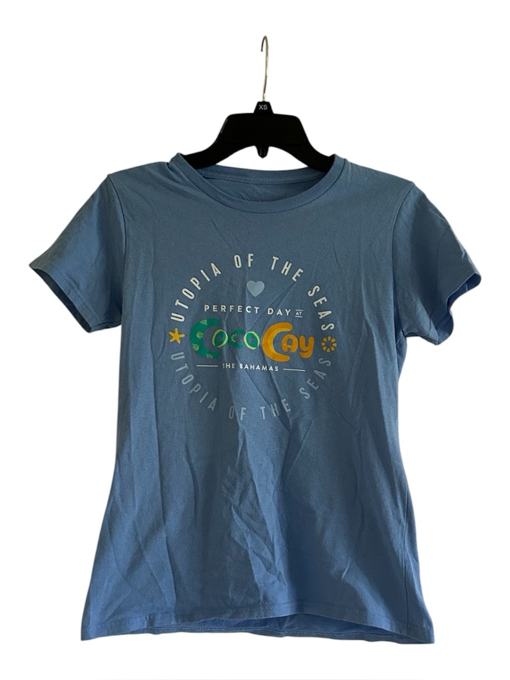 Royal Caribbean Utopia of the Seas Coco Cay Size Small Short Sleeve Top